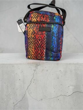 Tahari Rainbow Snake-Print Crossbody Bag - Multicolor